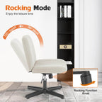 Cross-Legged Office Chair – Wide Seat Comfort for All-Day Relaxation
