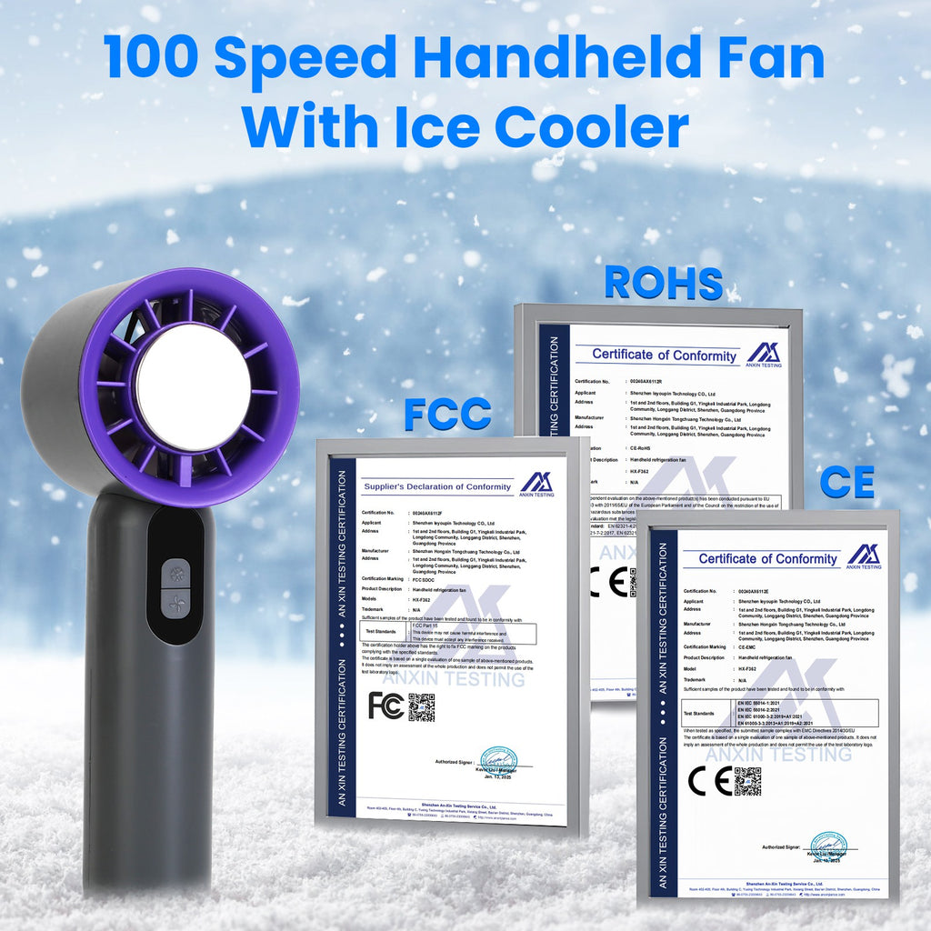 Instant Cooling Anywhere — Ice-Chill Handheld Fan for Extreme Heat
