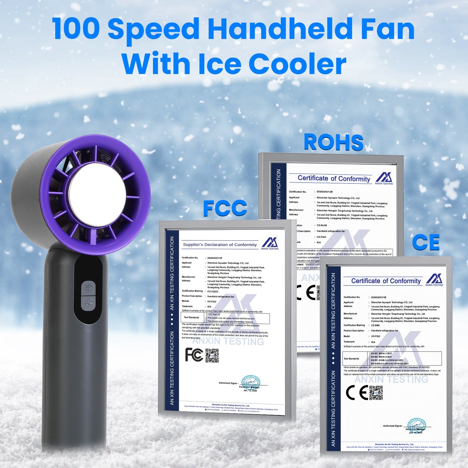 Instant Cooling Anywhere — Ice-Chill Handheld Fan for Extreme Heat
