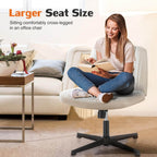 Cross-Legged Office Chair – Wide Seat Comfort for All-Day Relaxation