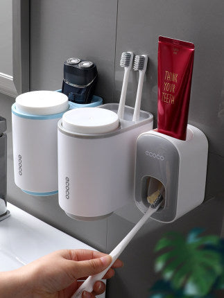 Automatic Toothpaste Dispenser & Organizer – Clean, Organized Bathroom Made Easy
