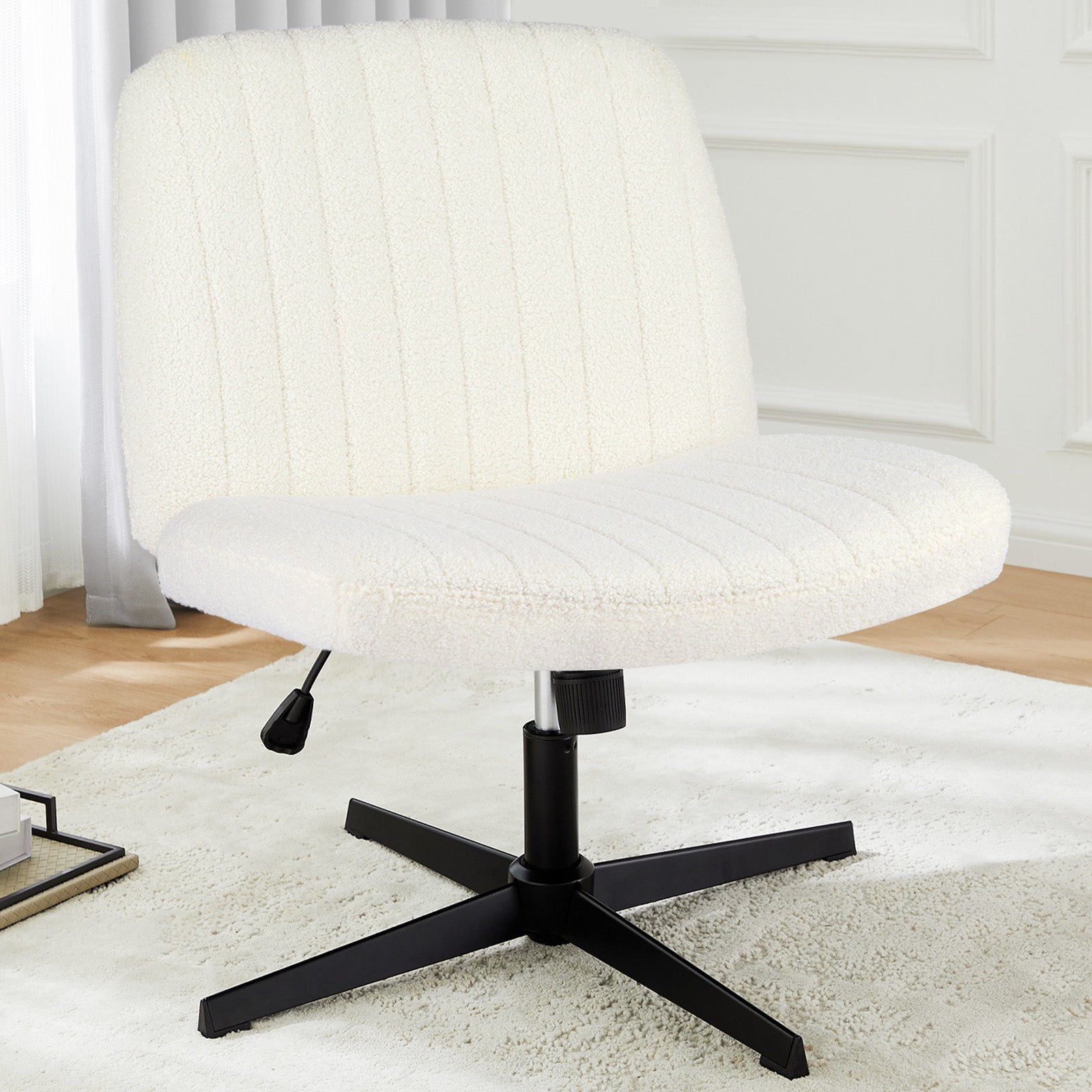 Cross-Legged Office Chair – Wide Seat Comfort for All-Day Relaxation
