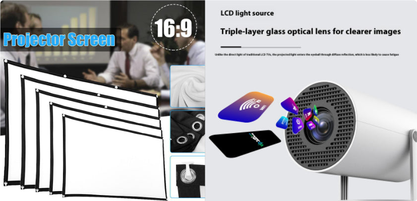 Portable Smart Projector – Turn Any Space into a Home Theater