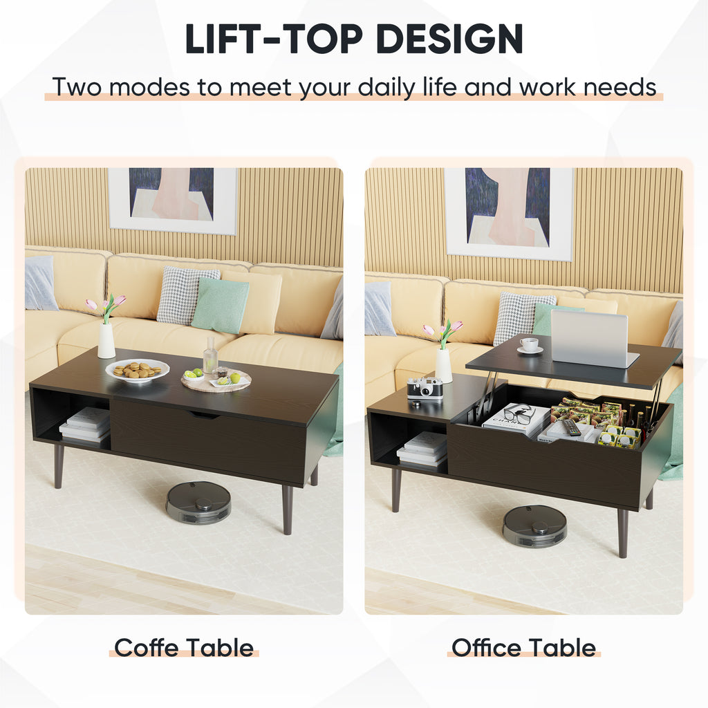 Lift Top Coffee Table – Smart Storage & Space-Saving Design