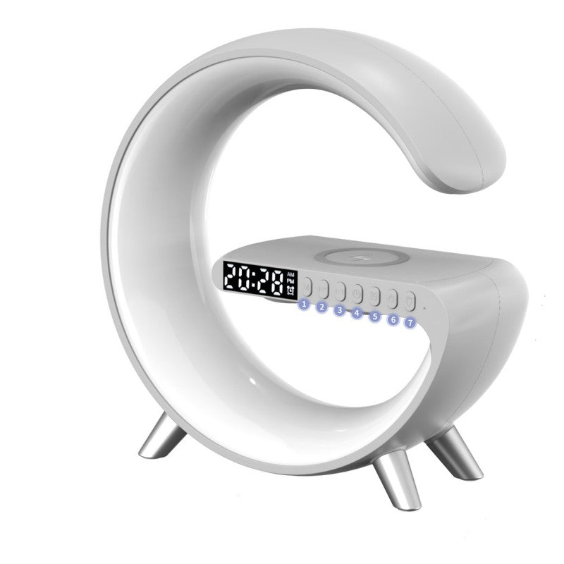 Smart LED Lamp with Speaker & Wireless Charger – All-in-One Night Experience