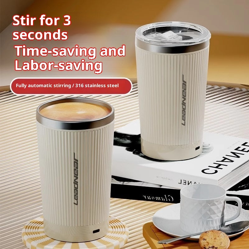 No More Stirring — Self-Mixing Coffee Cup for Effortless Mornings