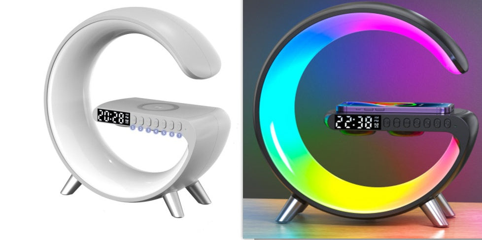 Smart LED Lamp with Speaker & Wireless Charger – All-in-One Night Experience
