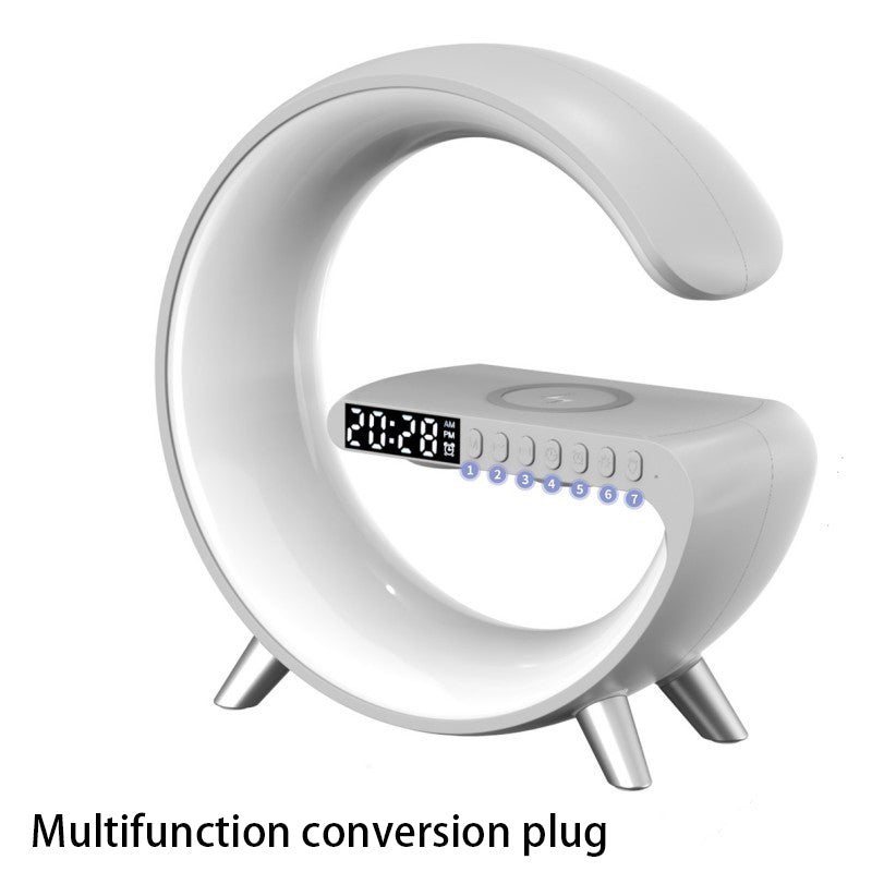 Smart LED Lamp with Speaker & Wireless Charger – All-in-One Night Experience