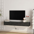 Floating TV Stand with LED Lights – Modern Style, Clean Space