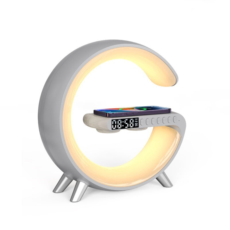 Smart LED Lamp with Speaker & Wireless Charger – All-in-One Night Experience