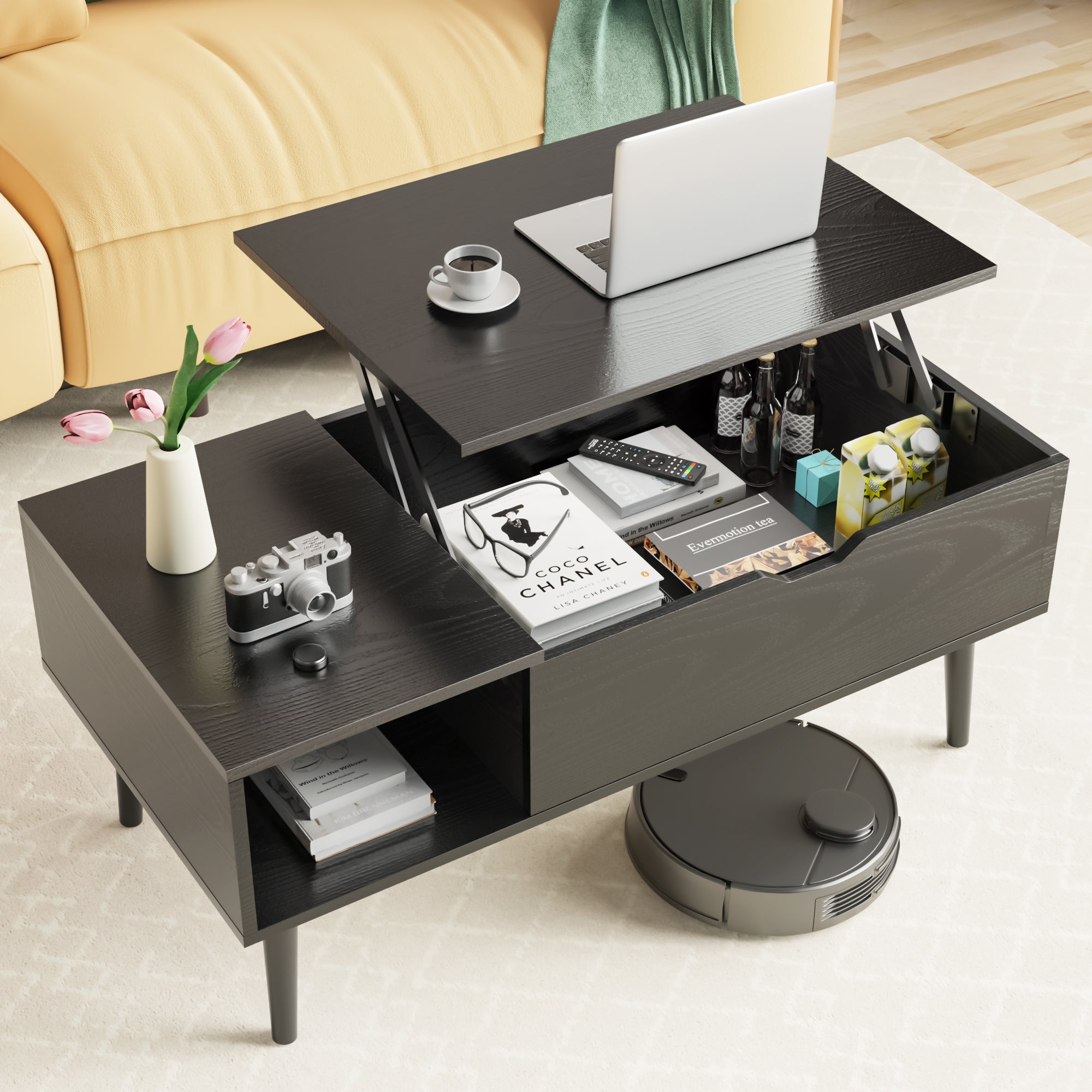 Lift Top Coffee Table – Smart Storage & Space-Saving Design