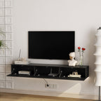 Floating TV Stand with LED Lights – Modern Style, Clean Space