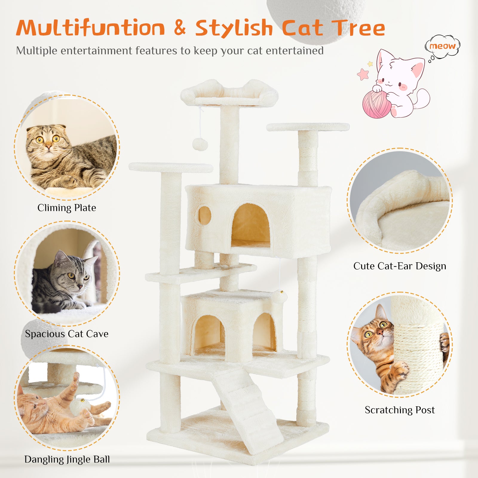 Cat Tree Tower – Keep Your Cat Active, Happy & Entertained