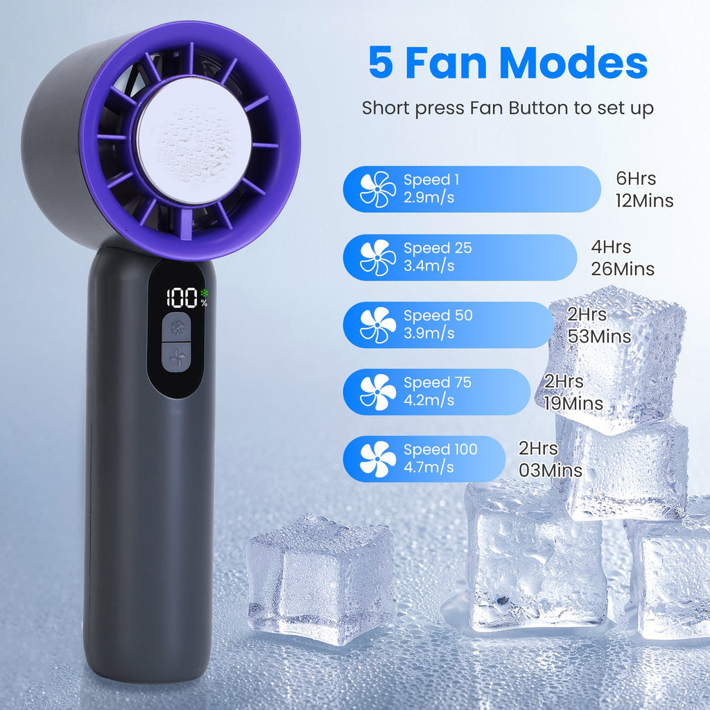 Instant Cooling Anywhere — Ice-Chill Handheld Fan for Extreme Heat