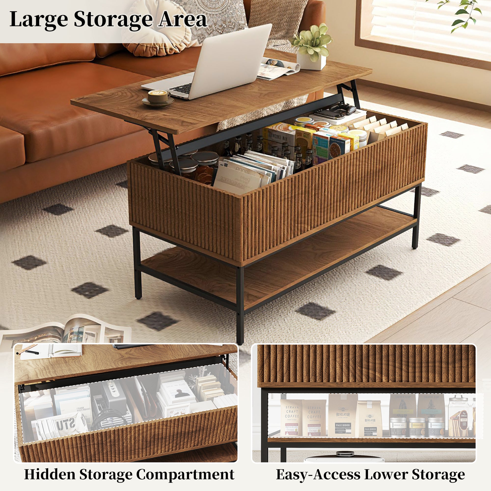 Lift Top Coffee Table – Smart Storage & Everyday Comfort