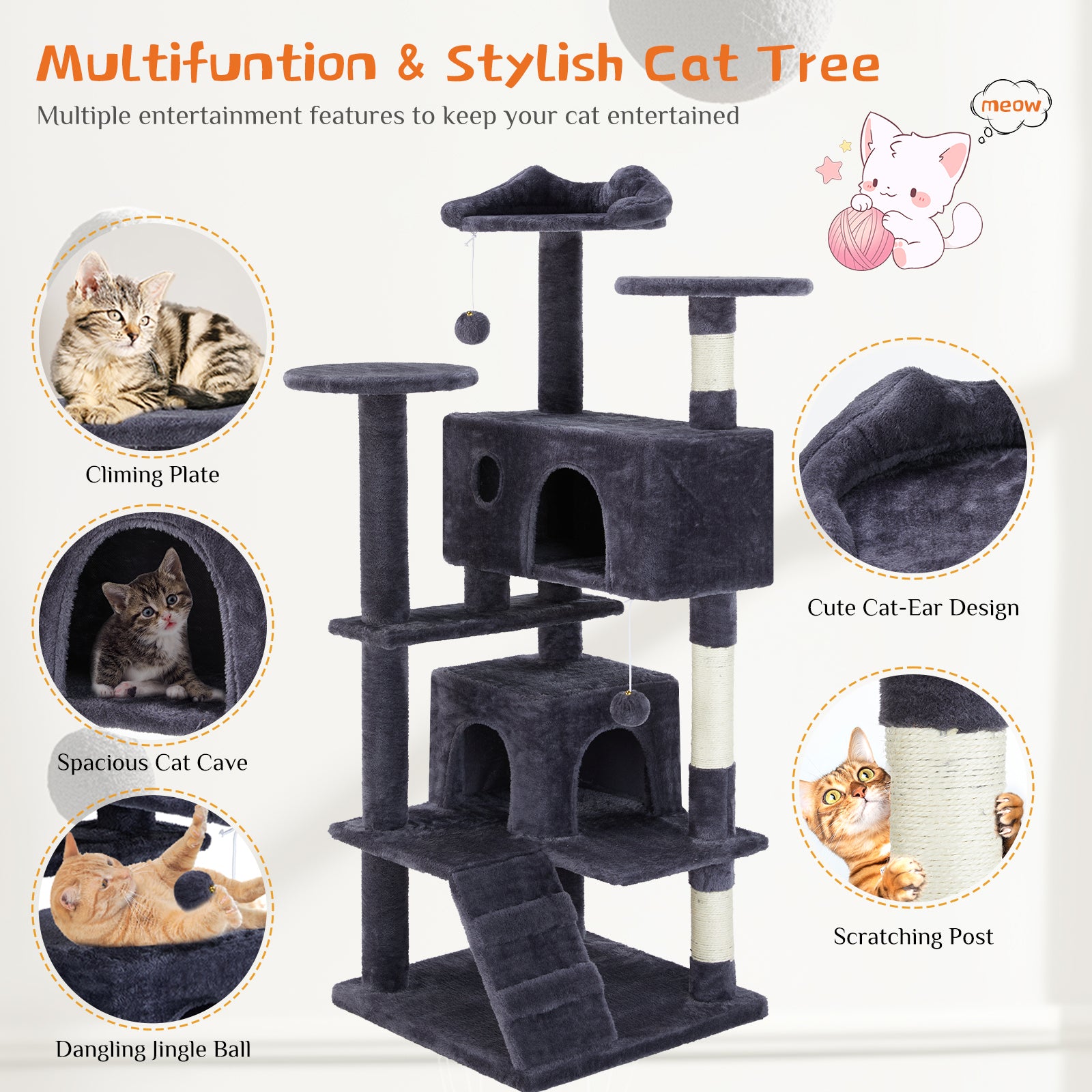 Cat Tree Tower – Keep Your Cat Active, Happy & Entertained